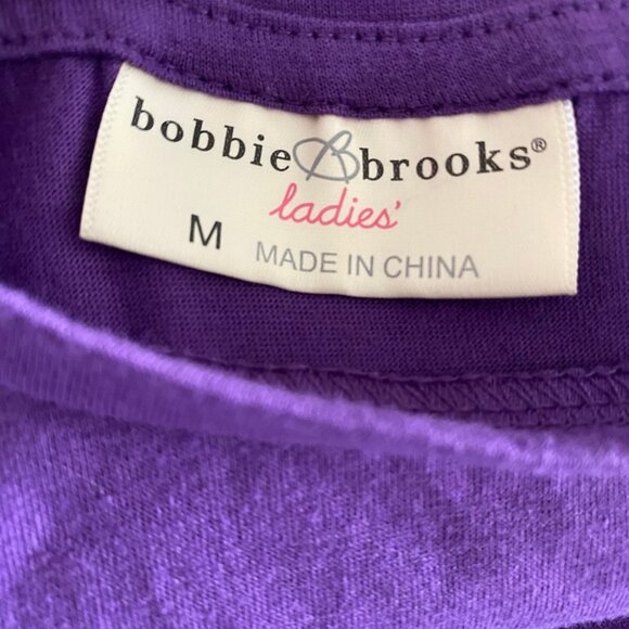 Bobbie Brooks Purple Sugar Skull Shirt, Size M, colorful skull tee, Halloween - Picture 7 of 8